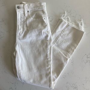 Madewell perfect vintage white denim